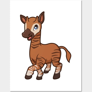 Kawaii Okapi Posters and Art